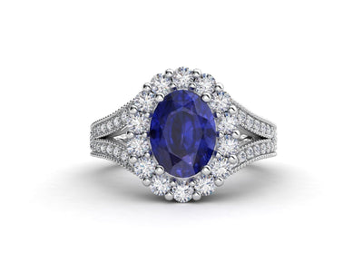 Maura Gems and Jewellery White gold 18-karat tanzanite eye-clean diamonds G Color SI1